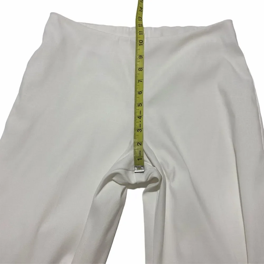 THE White House White Flare Dress Pant Trousers 10